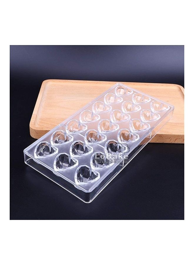 XiuWoo Heart Plastic Chocolate Mold Clear/Black one sizecm - Image 5