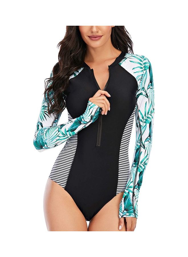 XiuWoo Long Sleeve Rash Guard UV Protection Surfing Swimsuit XXL  - Image 1