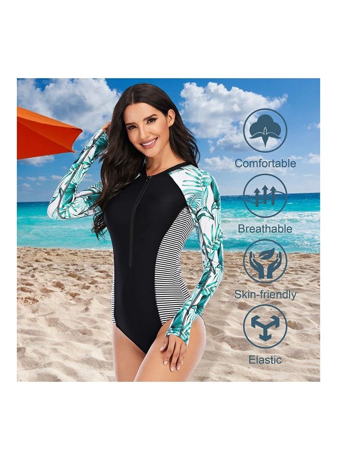 XiuWoo Long Sleeve Rash Guard UV Protection Surfing Swimsuit XXL  - Image 3