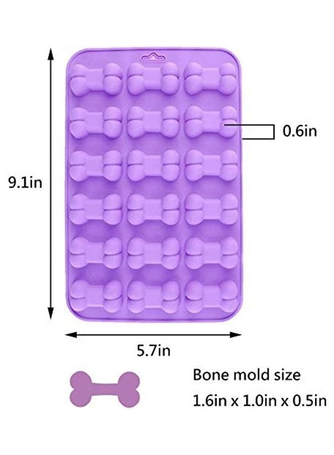 XiuWoo 3-Piece Puppy Dog Paw and Bone Silicone Molds Multicolour One size - Image 4