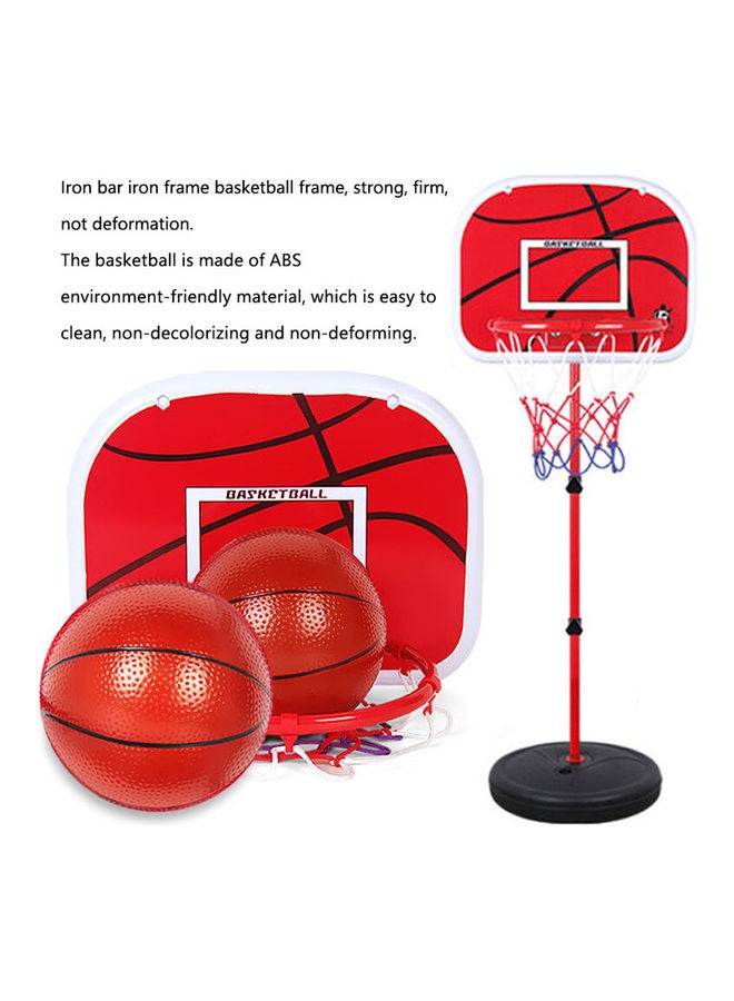 3-Piece Adjustable Basketball Stand With Balls - Image 4