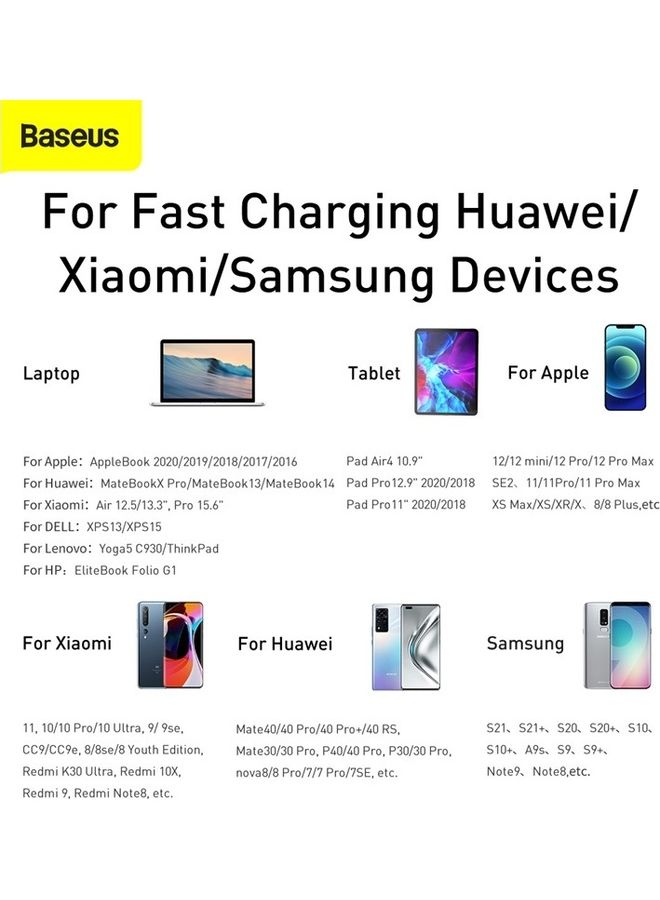 Baseus - 100W Fast Charging USB C to C and Lightning, Flash Series USB Data Cable Max 1.2M Compatible for Apple 13 12 11 Series, MacBook, iPad, Xiaomi, Samsung, Huawei and More (2 in 1) Green - Image 1