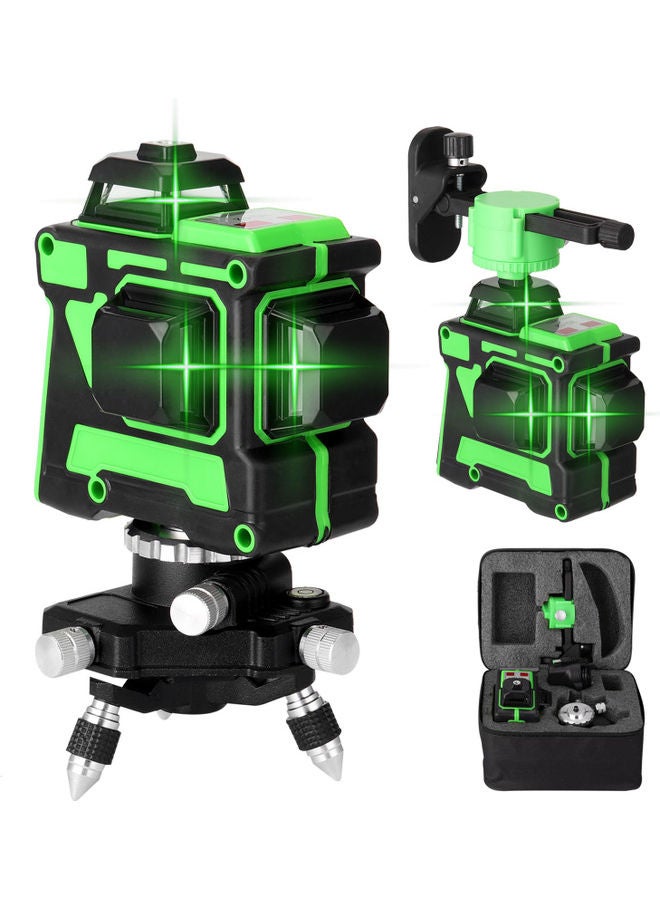 12-Line Laser Level Set Black/Green - Image 1