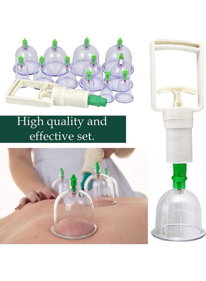 Generic - 24-Piece Cupping Therapy Hijama Cups Set With Pumping Handle - Image 1