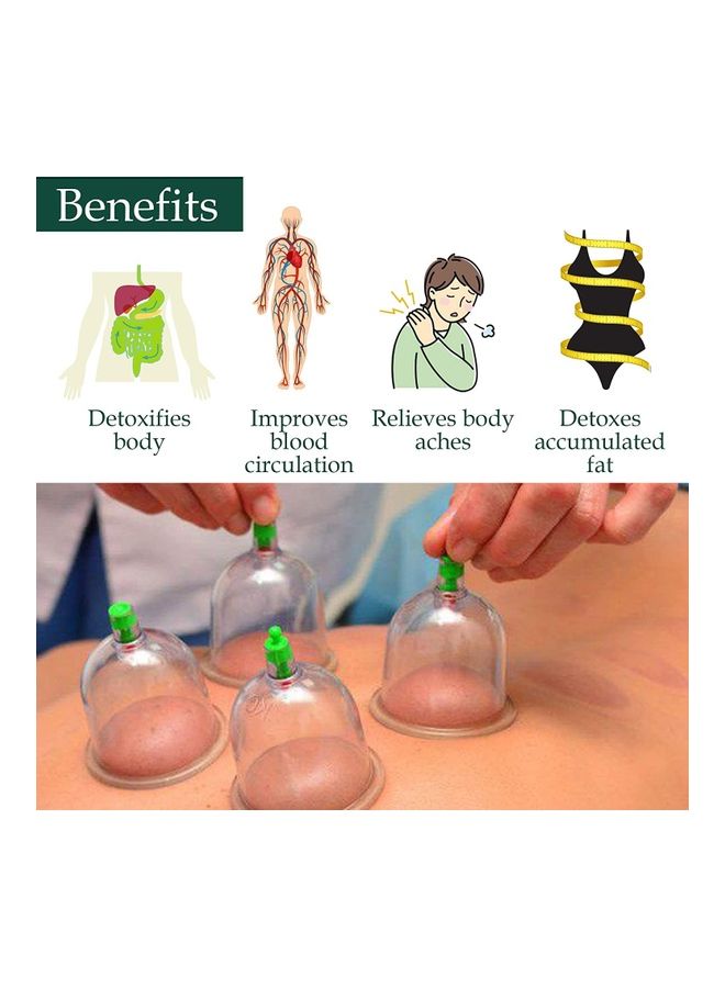 Generic - 24-Piece Cupping Therapy Hijama Cups Set With Pumping Handle - Image 1