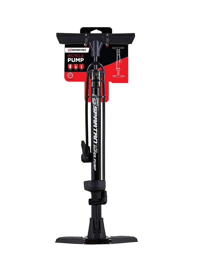 Spartan Bicycle Pump With Gauge - 160 PSI 76 X 58.5 X 22cm  - Image 1