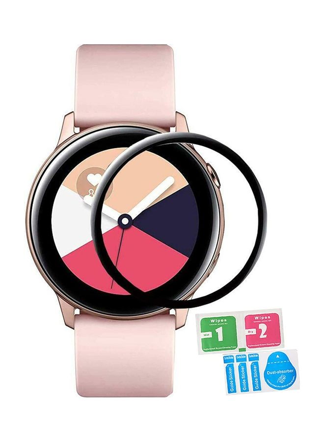 ICS 3D Screen Protector For Galaxy Watch Active 2 40 Mm Black/Clear - Image 1