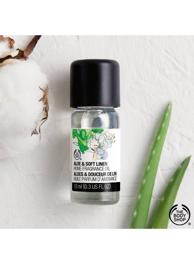 THE BODY SHOP Aloe And Soft Linen Perfume Oil Clear/Black/Green 10ml  - Image 4