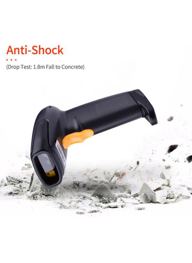 Aibecy - USB Connected 1D2D QR Barcode Scanner Black/Orange - Image 1
