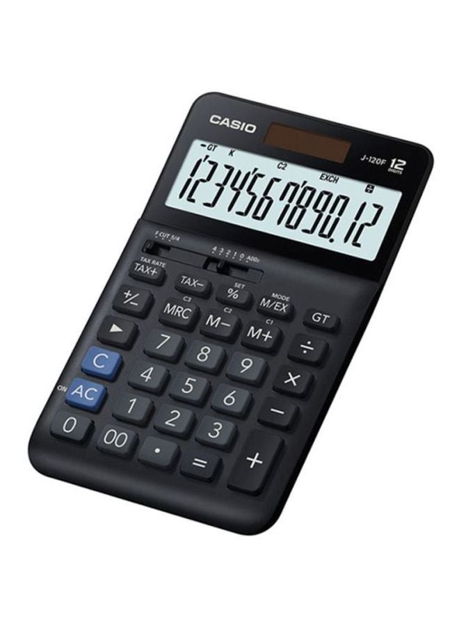 كاسيو آلة حاسبة إلكترونية بشاشة سعة 12 رقماً طراز DS-3B-W-DH أسود/ رمادي - Image 2