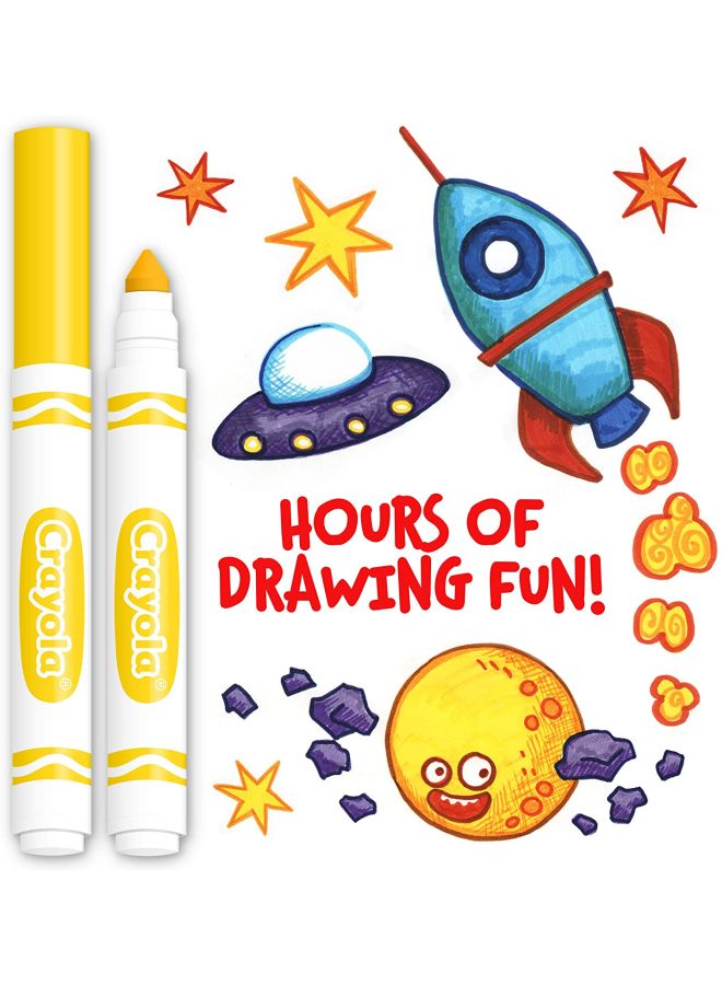 Crayola 12-Piece Board Line Original Bulk Markers Set 58-7700-034 Yellow/White - Image 4