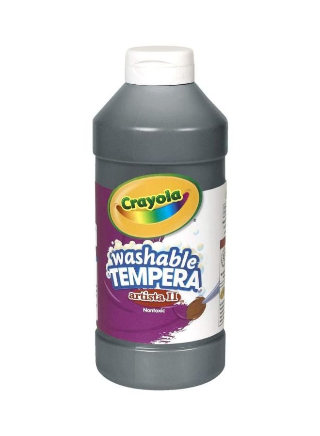 Crayola Artista Ii Washable Tempera Paint 16 Ounce Grey