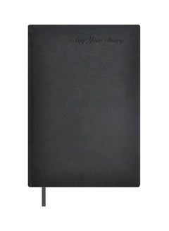 Undated Italian PU Any Year Diary, Size A5 Black