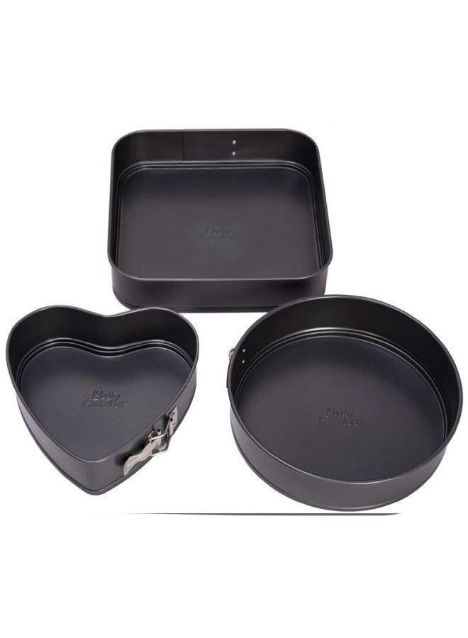 3-Piece Cake Mold Set Black  - Image 4