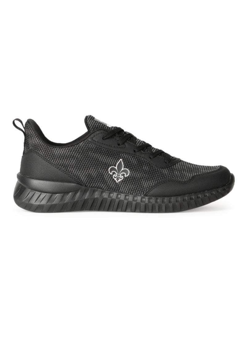 Bond Street By Redtape Side Logo Sport Shoes Black  - Image 2
