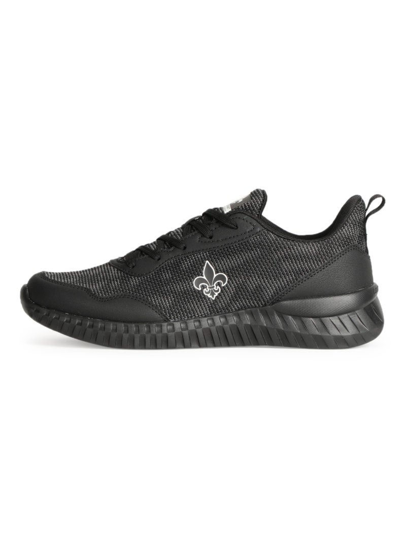 Bond Street By Redtape Side Logo Sport Shoes Black  - Image 3