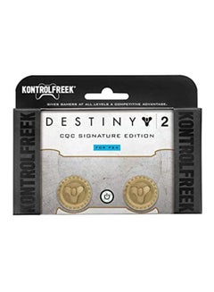 KontrolFreek KontrolFreek Destiny 2 CQC Signature Edition for PlayStation 4 (PS4) Controller | Performance Thumbsticks Gold  - Image 1