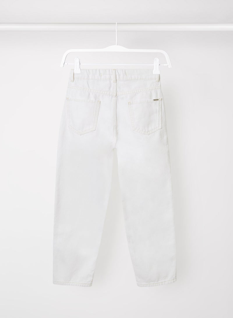 Pepe Jeans LONDON - Kids/Teen High Waist Jeans White - Image 1