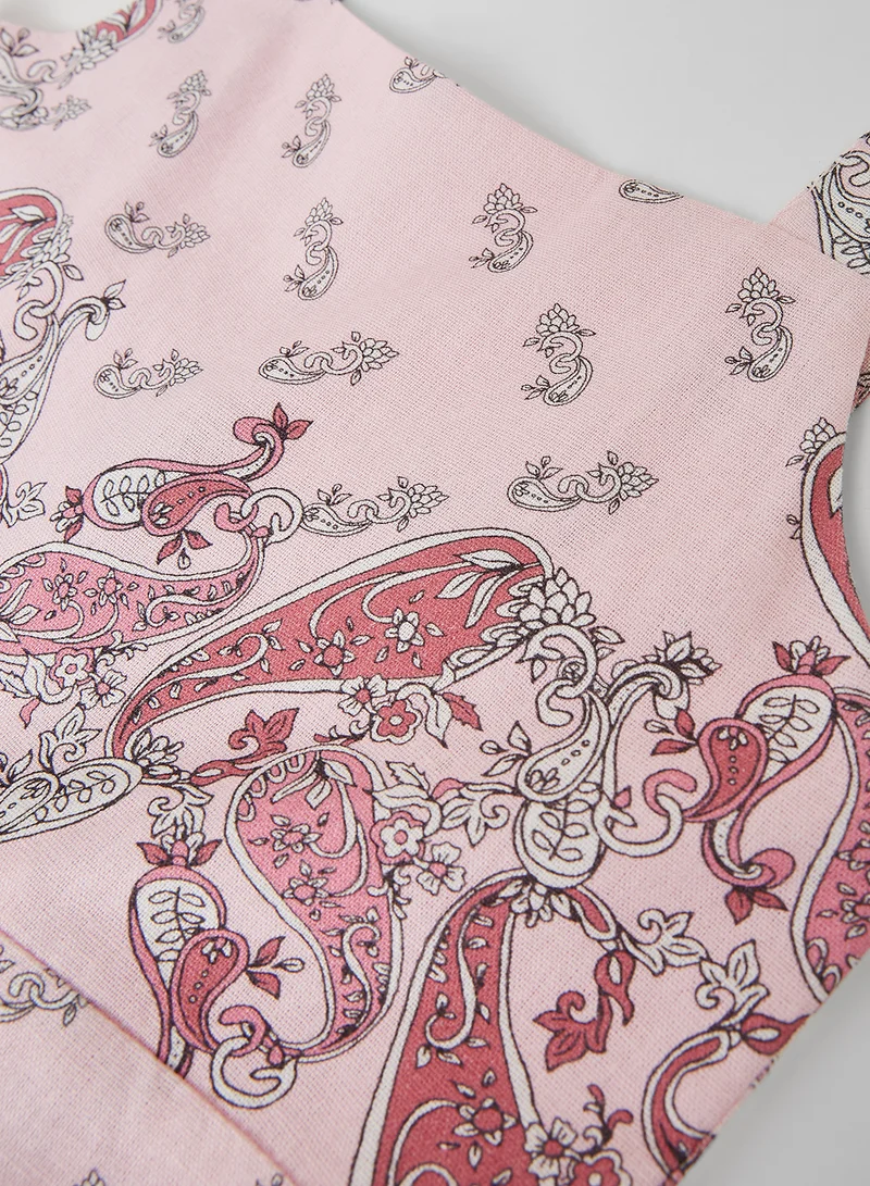 Bardot Junior Girls Paisley Print Jumpsuit Pink