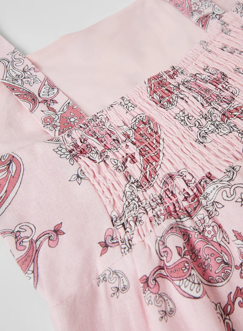 Bardot Junior Girls Paisley Print Jumpsuit Pink