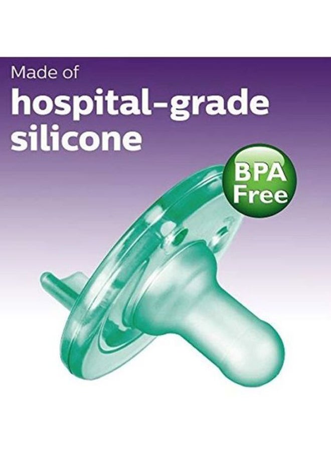 PHILIPS AVENT 4-Piece Orthodontic Design Pacifiers, BPA-free for Up to 3 Months, Green - SCF190/41  - Image 2