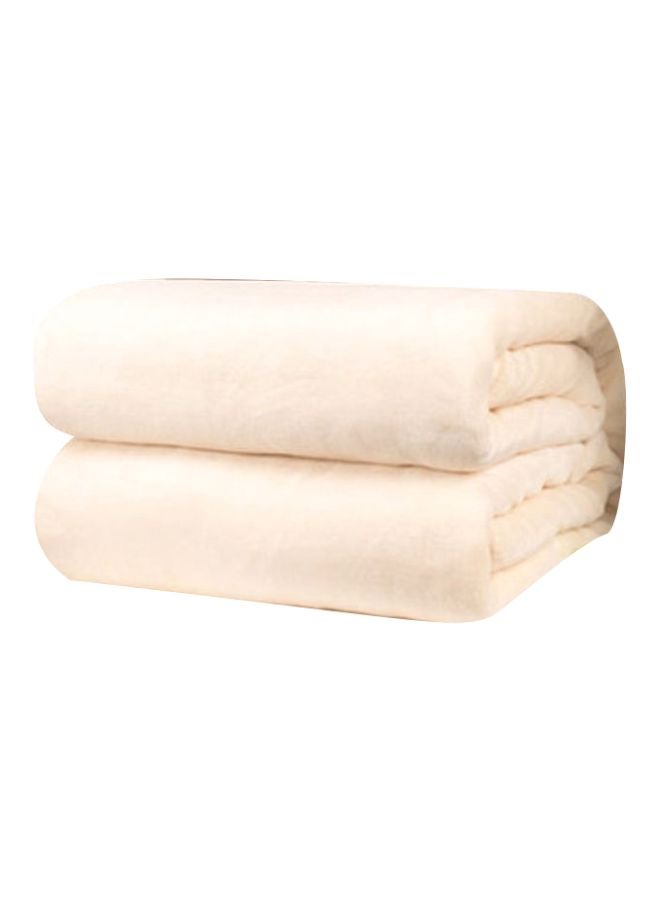 Beauenty Flannel Blanket flannel Beige 200x230cm  - Image 1