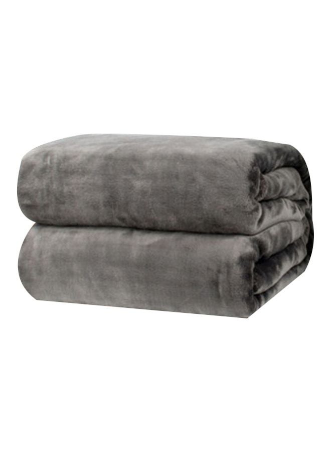 Beauenty Warm And Soft Blanket flannel Grey 100x180cm  - Image 1