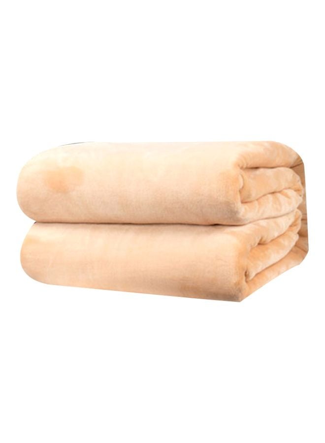 Beauenty Solid Colour Blanket Flannel Orange 150x200cm  - Image 1