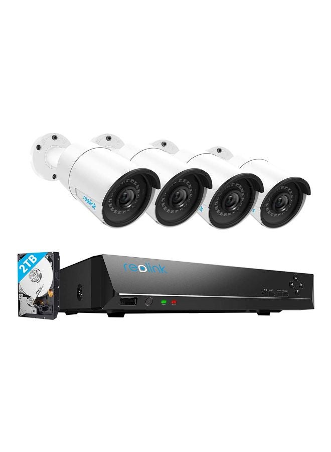 reolink 4-Piece Outdoor Security Camera With HDD And Accessories - Image 1