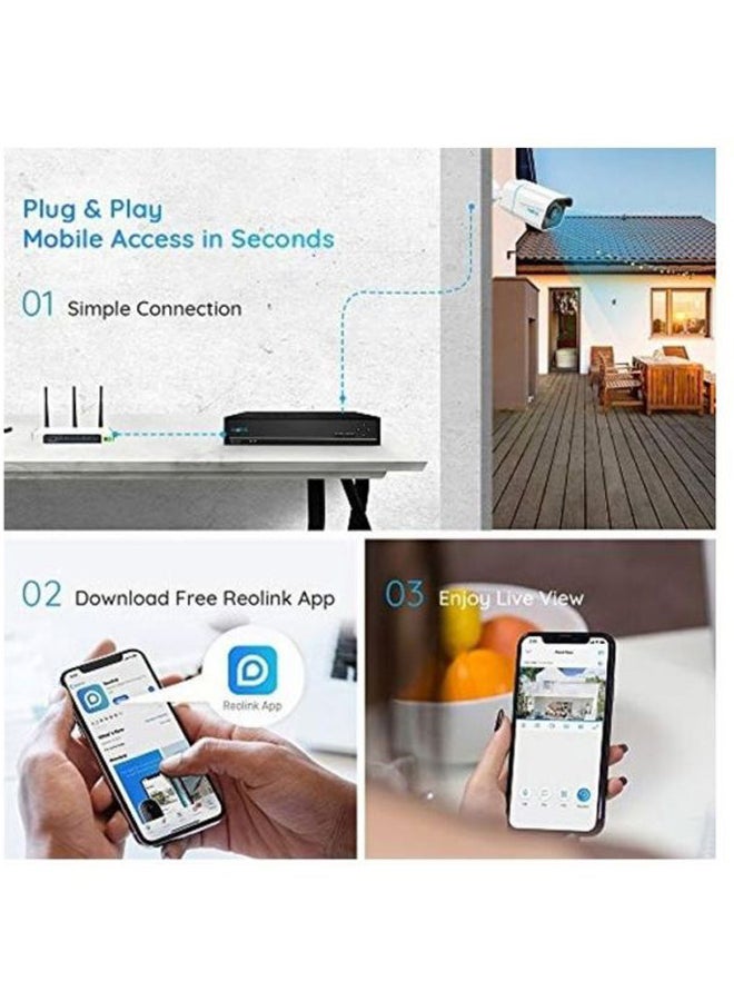 reolink 4-Piece Outdoor Security Camera With HDD And Accessories - Image 5