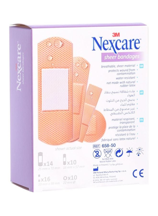 3M 50-Piece Sheer Adhesive Bandages - Image 2