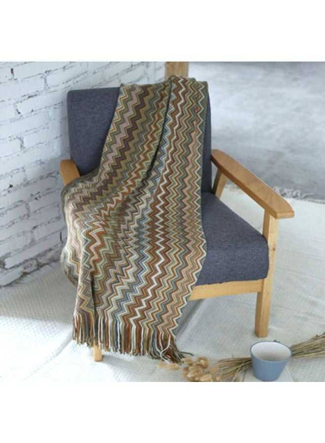 Beauenty Imitation Cashmere Bohemian Knitted Blanket Cashmere Multicolour 130x200cm 