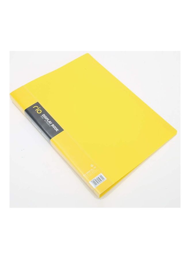 Deli 40-Pockets Display Book Yellow
