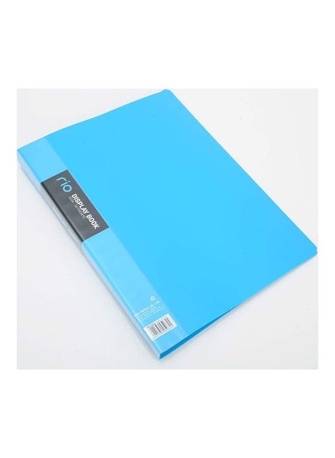 40-Pocket Display Book File Blue
