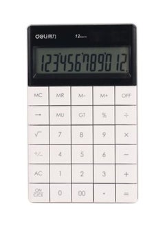 Deli 12-Digits Calculator White 