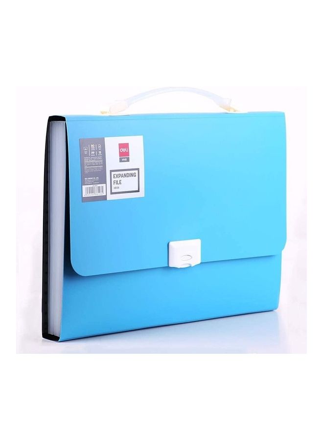 ديلي ملف قابل للتوسيع مع مقبض أزرق