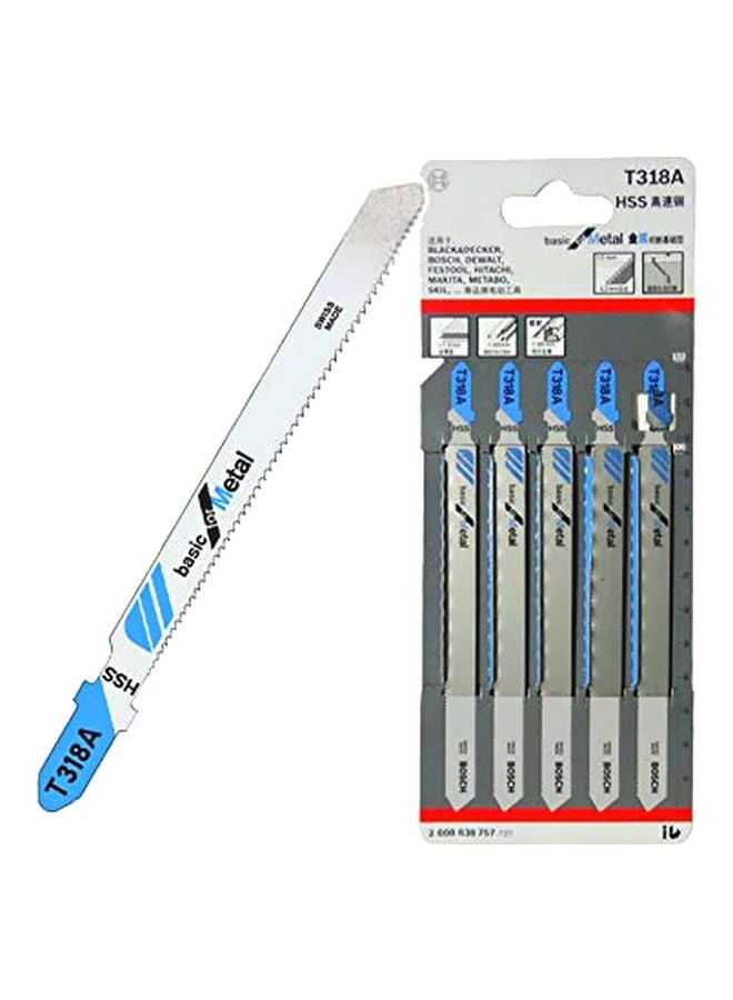 BOSCH 5-Piece Saw Blade Set Silver 106mm - Image 1