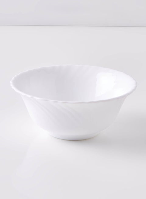Round Pearl Soup Bowl White 13cm