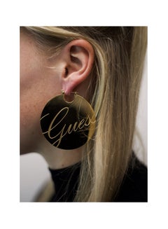 GUESS Metal Full And Round Hoop Earrings  - Image 2