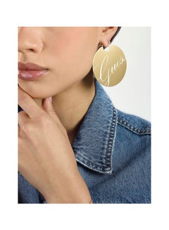 GUESS Metal Full And Round Hoop Earrings  - Image 3