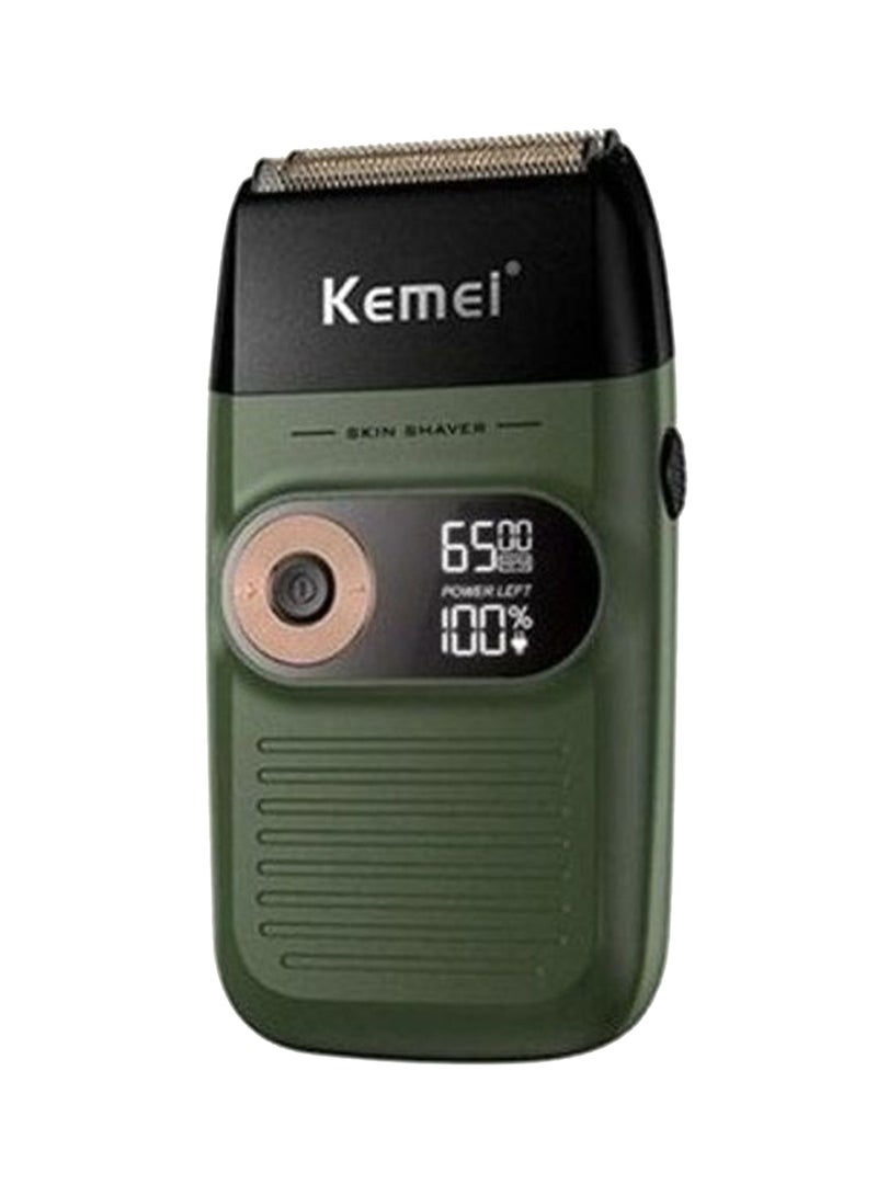Rechargable USB Shaver Black/Green
