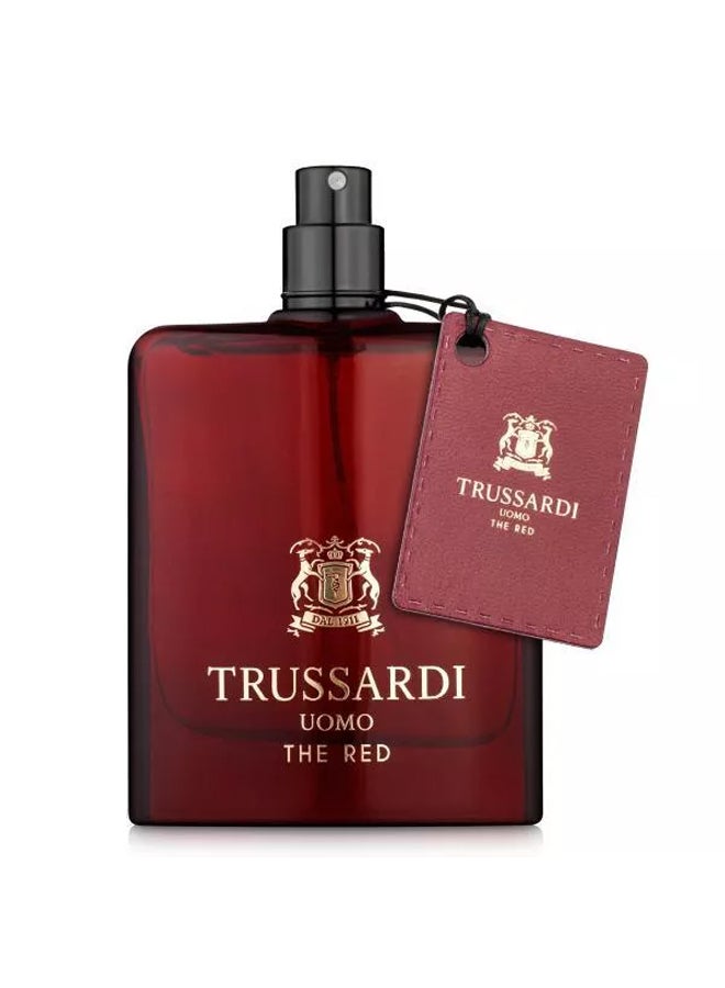 TRUSSARDI 2-Piece Uomo The Red Gift Set EDT 100 Milliliter, Shower Gel 100ml - Image 4