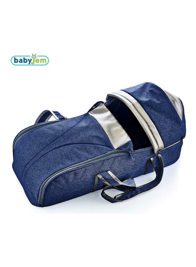 BabyJem Denim Baby Port And Reinforced Straps With Snap Hat 
