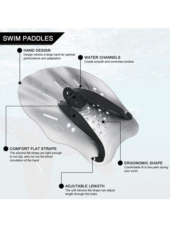 DAWSON SPORTS Pair Of Swimming Hand Paddles 19x13x2cm - Image 3