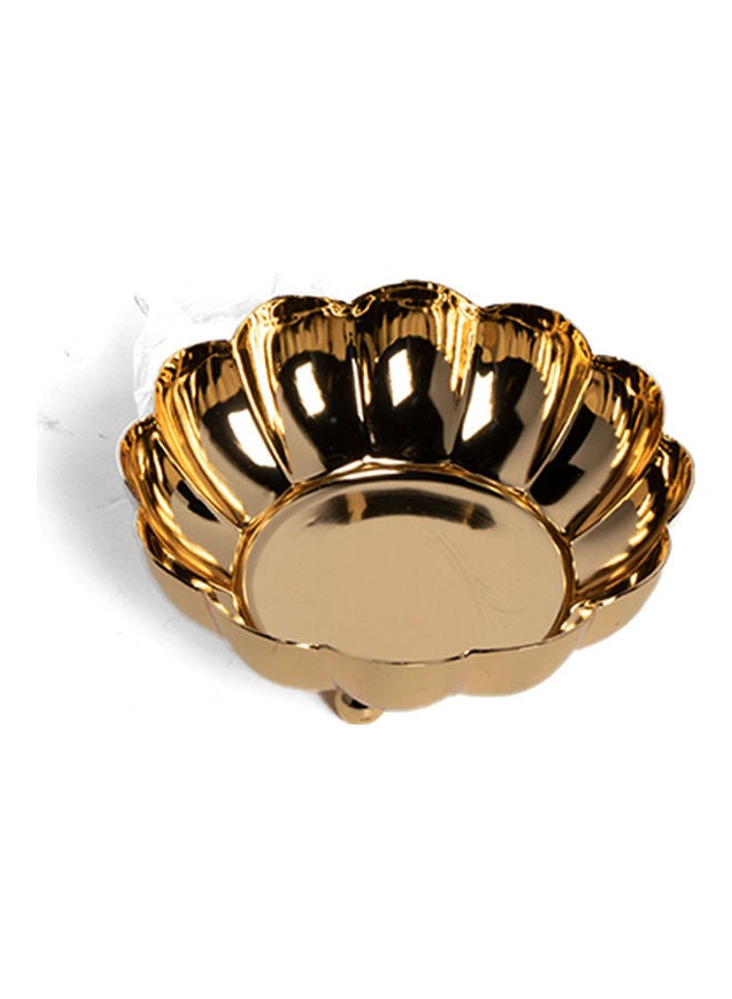 Squalo Elegant Serving Bowl Gold 15x15x10cm - Image 1