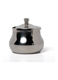 سكوالو وعاء للسكر مع غطاء فضي 8x8x8سم  - Image 2