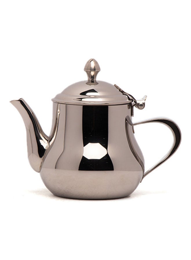 Squalo Tea Pot With Lid Silver 17x17x27cm - Image 1