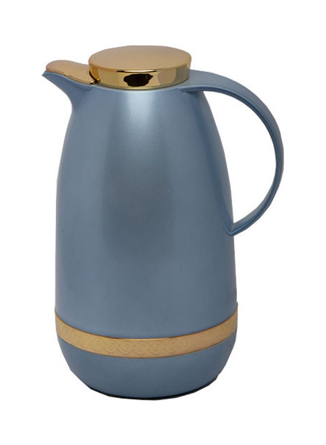 Squalo 2-Piece Stainless Steel Flask Blue/Gold 10x10x20cm - Image 2