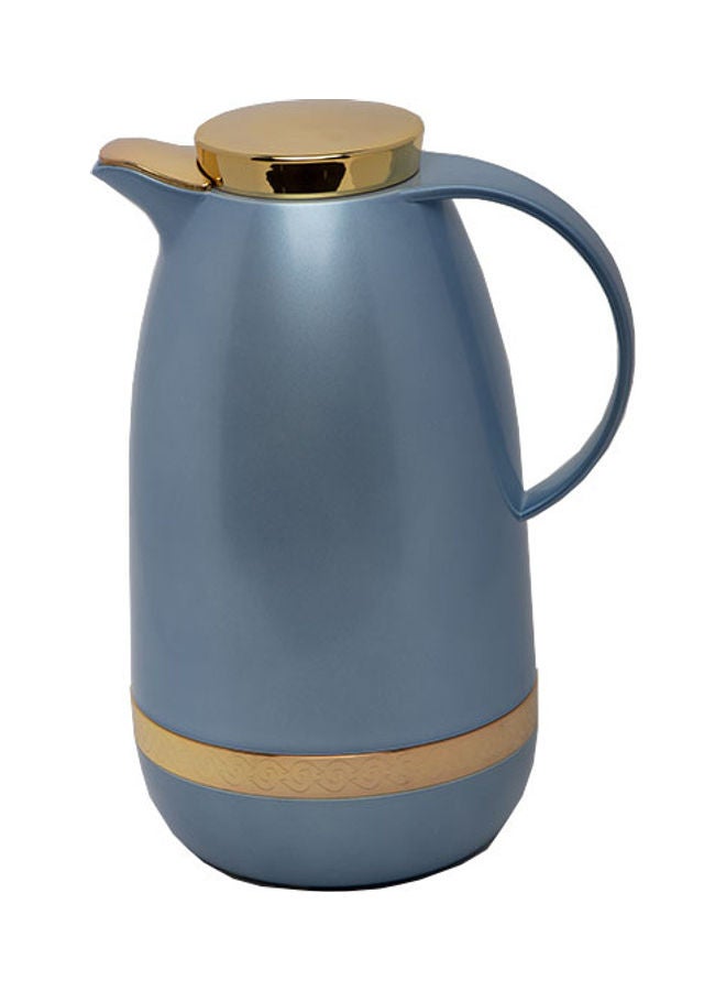 Squalo 2-Piece Stainless Steel Flask Blue/Gold 10x10x20cm - Image 2