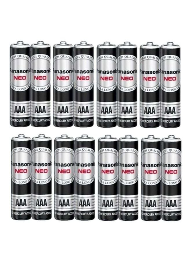 Panasonic 16-Pack Neo AAA Battery Black/Silver - Image 1